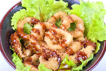 Image showing Deep-fried squid