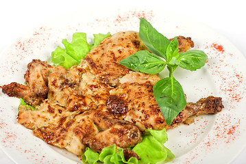 Image showing roasted chicken meat