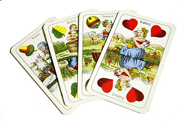 Image showing German playing cards