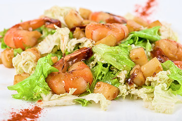 Image showing Shrimp salad
