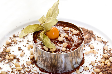 Image showing Chocolate risotto dessert