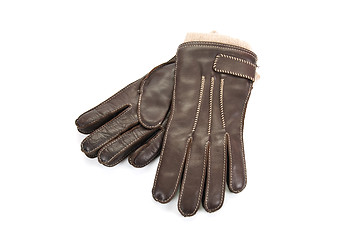 Image showing leather gloves