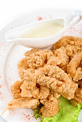 Image showing Deep-fried squid