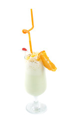 Image showing milk fruit cocktail