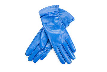 Image showing female leather gloves