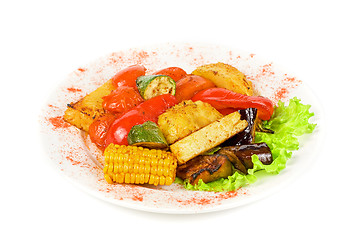 Image showing Fried vegetables