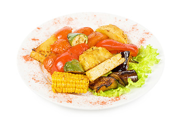 Image showing grilled vegetables