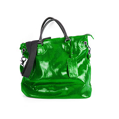 Image showing green women bag