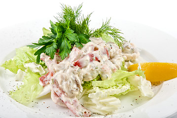 Image showing seafood salad