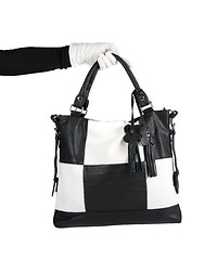 Image showing Black and white bag