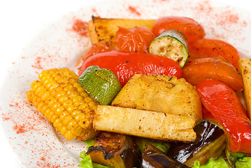 Image showing grilled vegetables