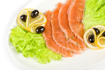 Image showing Salmon closeup