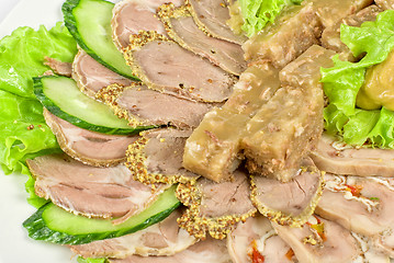 Image showing Closeup meat cuts