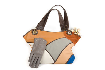 Image showing women bag with gloves