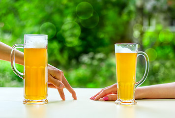 Image showing beer romantic