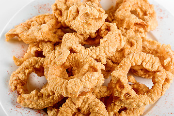 Image showing Onion rings closeup