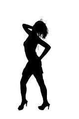 Image showing women dancing in silhouette