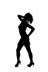 Image showing women dancing in silhouette