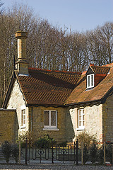 Image showing Cottage in woodland