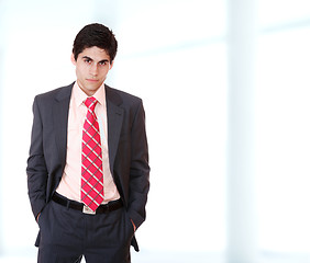 Image showing young business man standing