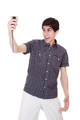 Image showing Man taking pictures