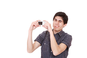 Image showing Man taking pictures