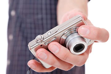 Image showing Man taking pictures