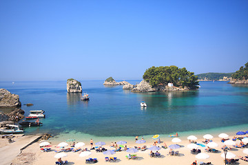 Image showing summer on the beach in Greece