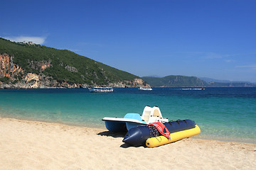 Image showing summer on the beach in Greece