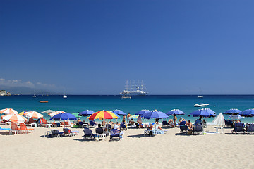 Image showing summer on the beach in Greece