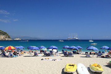 Image showing summer on the beach in Greece