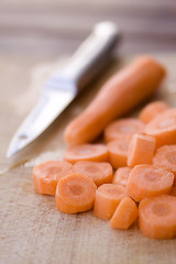 Image showing Chopped carrot