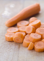 Image showing Chopped carrot