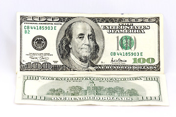 Image showing hundred dollars banknote