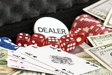 Image showing Gambling set