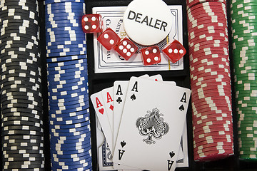 Image showing Gambling set