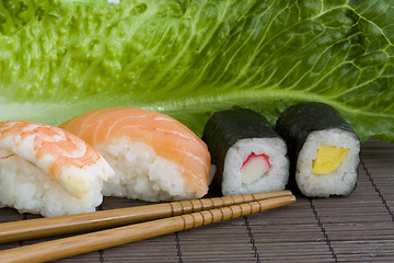 Image showing Japanese sushi