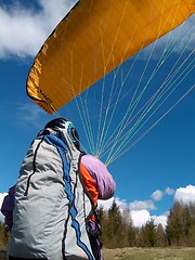 Image showing Paragliding Norway