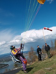 Image showing Paragliding Norway