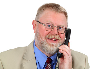 Image showing Businessman calling