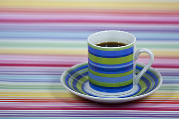 Image showing Striped Coffee Cups