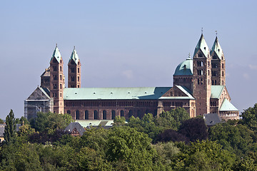 Image showing South side of the roman cathedral as Speyer, Germany