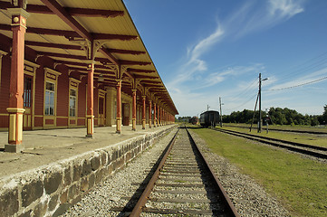 Image showing Old railway station in Haapsalu
