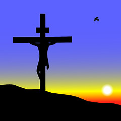 Image showing Jesus on the Cross