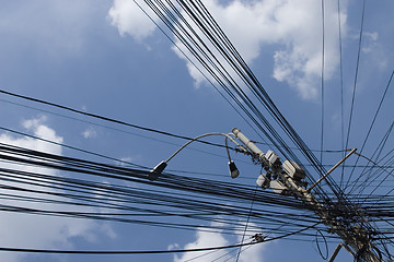 Image showing city cables