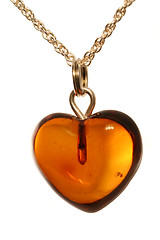 Image showing amber heart