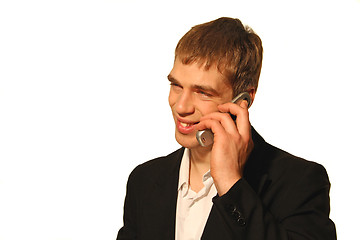 Image showing business call - smile