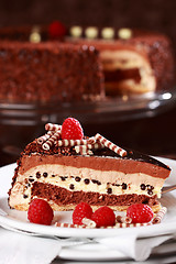 Image showing Delicious chocolate cake