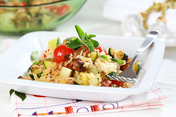 Image showing Vegetable risotto