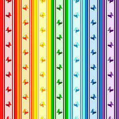 Image showing Striped  rainbow pattern 